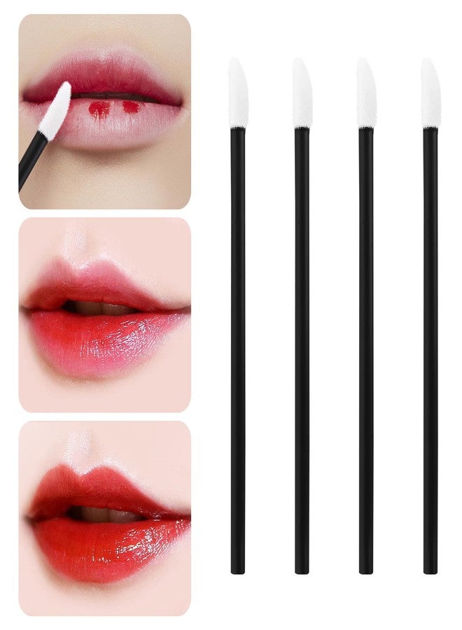 Tbestmax 200 Pcs Lip Wands Applicators, Disposable Lipstick Lint Free Brush Makeup Gloss Wands, Makeup Applicator Beauty Tool Kits Black - Image 3
